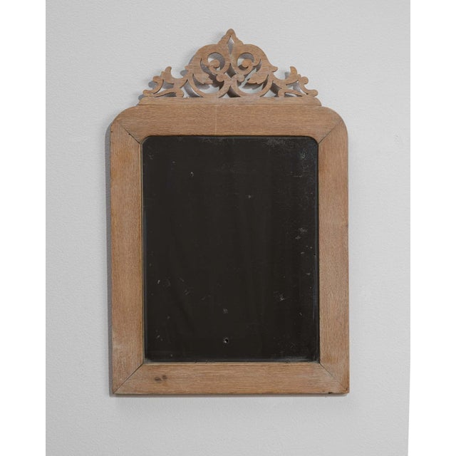 19th Century France Tan Wood Mirror For Sale - Image 4 of 8
