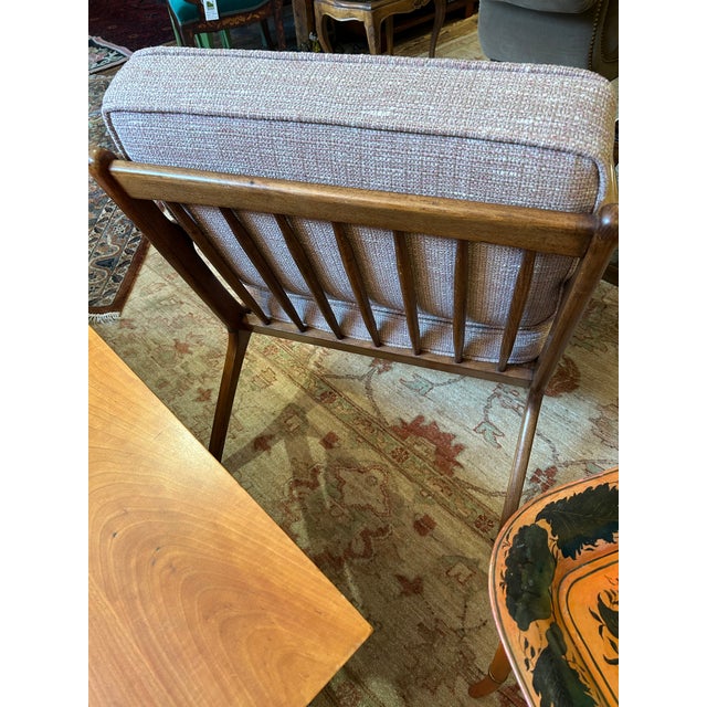 Ib Kofod-Larsen Danish Mid Century Modern Club Chair in the Manner of Ib Kofad-Larsen For Sale - Image 4 of 6