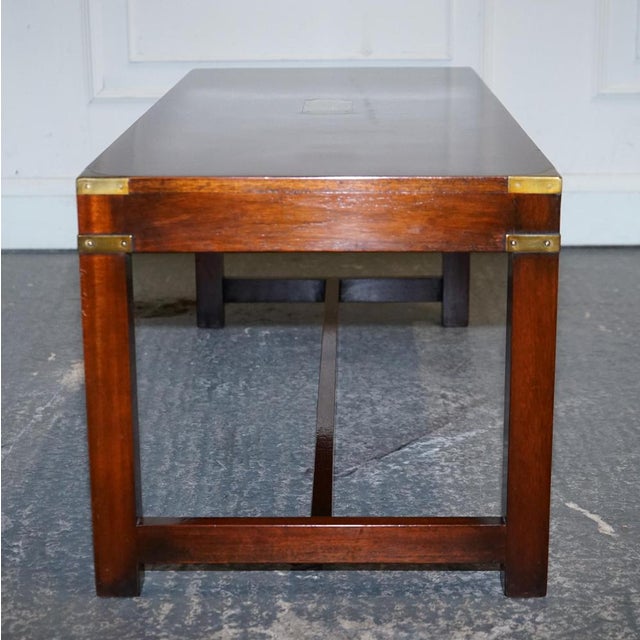 Vintage Military Campaign Coffee Table from R.E.H Kennedy For Sale - Image 16 of 17