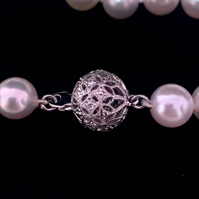 Unique, One of a kind, Akoya Tahitian Pearl Diamond Sapphire Necklace 14k Gold Certified $6,950 114992 Nothing says, “I...