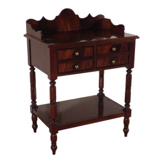 Hickory Chair Furniture Company Empire Flame Mahogany Nitestand Bedside Chest For Sale