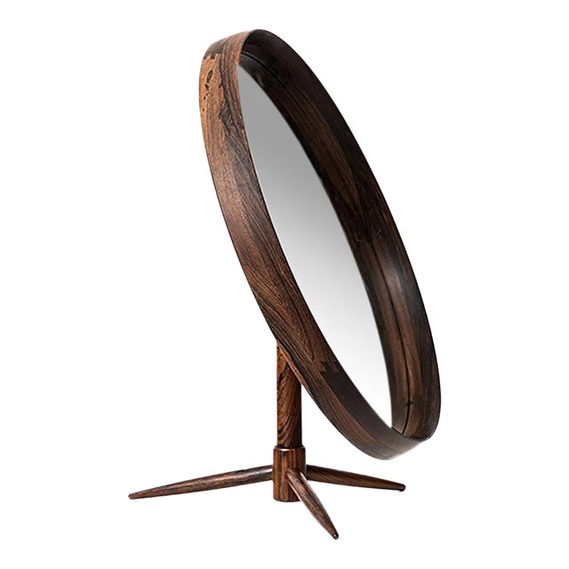 Mid-Century Danish Table Mirror, 1950s For Sale