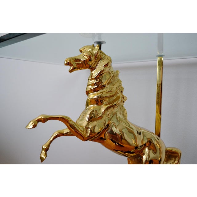 Italian Console with Brass Wall Mirror, 1970s, Set of 2 For Sale - Image 6 of 18