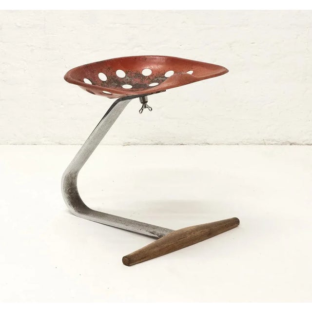 Brown Mezzadro Stool by Achille and Pier Giacomo Castiglioni for Zanotta For Sale - Image 8 of 8