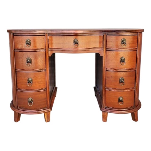 1940s Mahogany Desk For Sale
