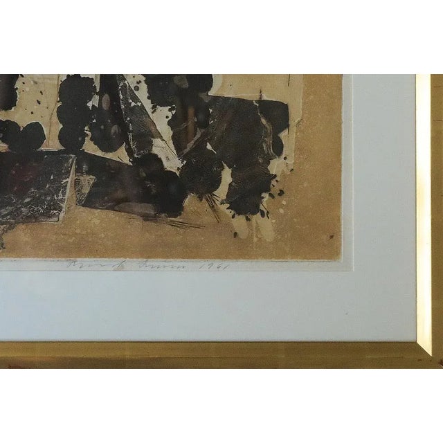 1960s Thormod Larsen, Composition, 1961, Color Etching For Sale - Image 5 of 6