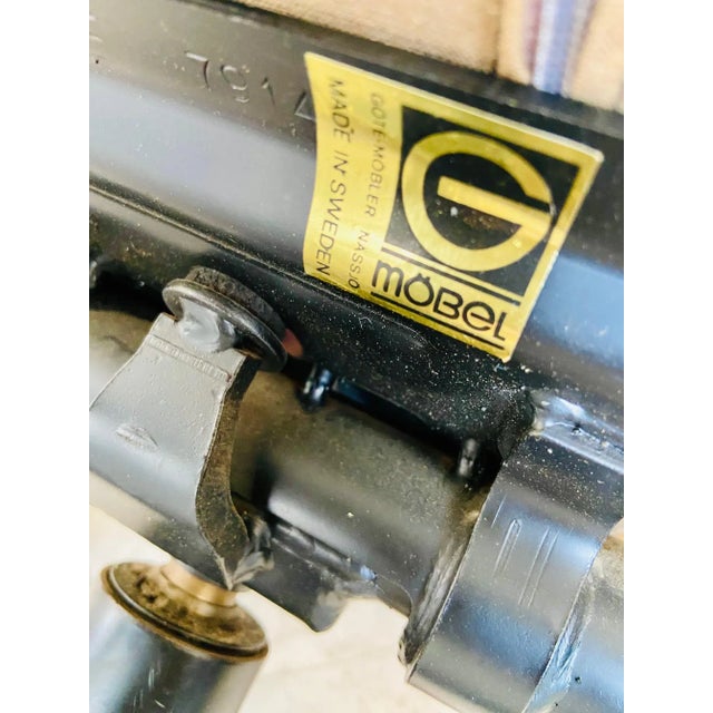 Vintage Swedish Leather Reclining Swivel Chair from Göte Möbler, 1970 For Sale - Image 15 of 16