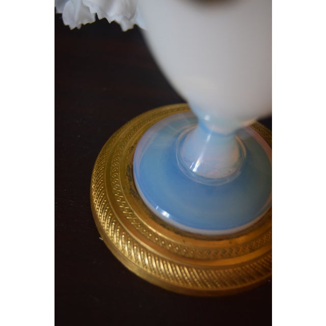 An elegant French Cristal de Sèvres opaline Bulle de Savon crystal vase, designed by L. Seiler and retaining its original...
