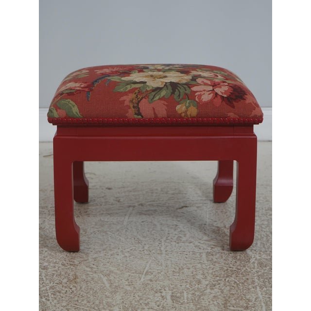 Age: Approx: 20 Years Old Details: Asian Inspired Chinoiserie Style High Quality Construction Nice Pair Decorator Stools...