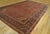 Traditional 1900s Fine Traditional Antique Red Rust Floral Medallion Dabir Kashan Rug For Sale - Image 3 of 9