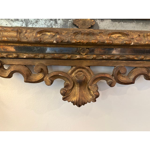 18th Century Italian Baroque Giltwood Mirror For Sale In Houston - Image 6 of 14
