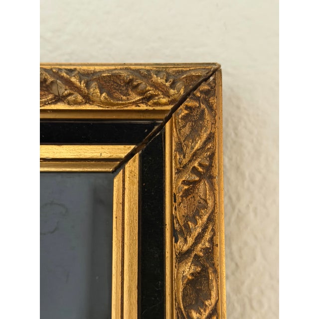 Vintage English Tudor Lady Verney Brass Rubbing, 1547, Ornate Gilt Frame For Sale In Los Angeles - Image 6 of 8