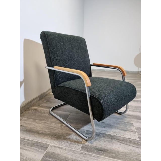 Tubular Armchair by Anton Lorenz for Ton For Sale - Image 9 of 14