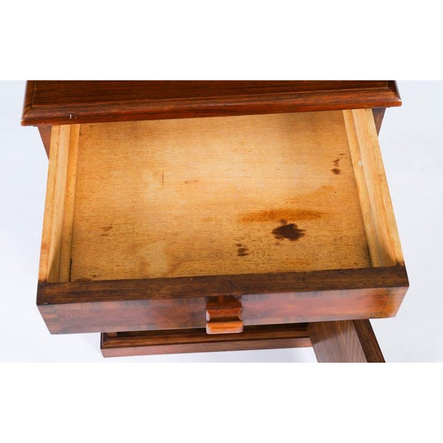 Gold Walnut Erii Sandringham Bedside Cabinets with Royal Provenance, 1950s, Set of 2 For Sale - Image 8 of 18