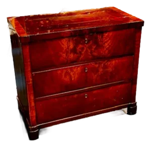 19th C. Biedermeier Flame Mahogany Chest