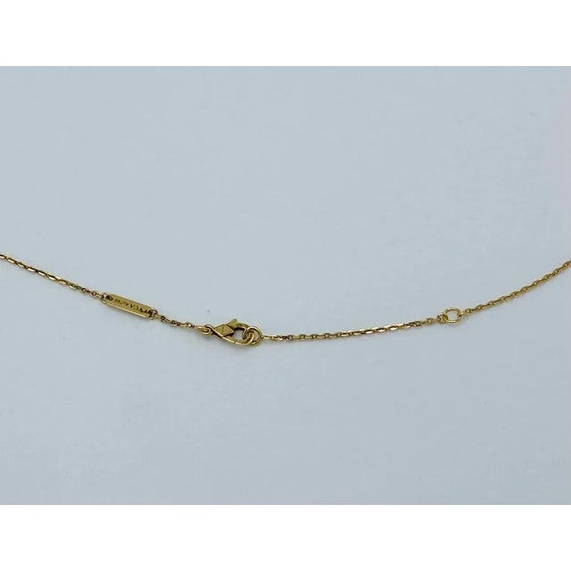 Onyx Authentic Van Cleef & Arpels Vintage Alhambra Pendant For Sale - Image 8 of 8