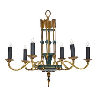 French Vintage Empire Style Arrow Chandelier For Sale