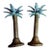 Vintage Brass Palm Tree 6” Candlesticks - A Pair For Sale