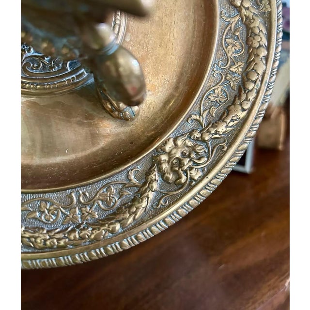 Exceptional late 19th / early 20th century bronze figural inkwell stamped “Mägdesprung am Harz” on the underside,...