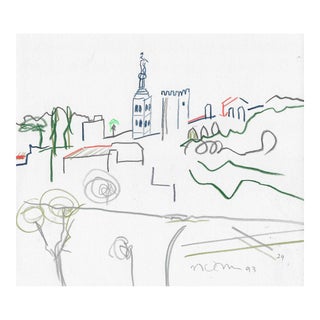 1993 Norbert Voelkel European Cityscape For Sale