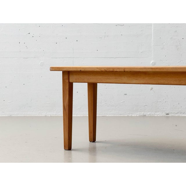 Vintage Wooden Bench with Seat in Beech, 1970s For Sale - Image 18 of 18