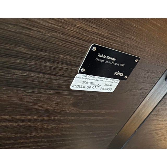 Brown Vitra Solvay Table by Jean Prouve For Sale - Image 8 of 8