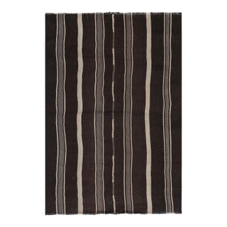 Turkish Striped Kilim Rug 5'6'' X 8'3'' For Sale