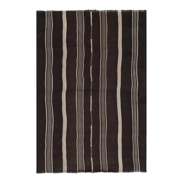 Turkish Striped Kilim Rug 5'6'' X 8'3'' For Sale