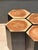 Hexagonal Stools in Two-Tone Suar, Set of 5 For Sale - Image 4 of 18