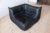 Ligne Roset Black Leather Togo Corner Seat by Michel Ducaroy for Ligne Roset For Sale - Image 4 of 4