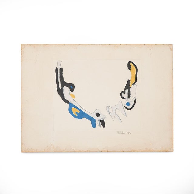 Ansgar Elde, Il Bostrico, 1980s, Monotype on Aquatint For Sale - Image 13 of 13