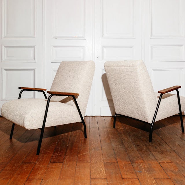 Rio Lounge Chairs by Pierre Guariche for Meurop, Belgium, 1960, Set of 2 For Sale - Image 9 of 13