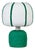 Margate Green Cotton Mache Table Lamp For Sale