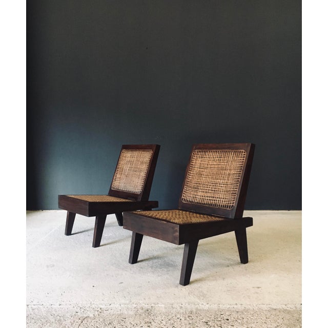 Low Modernist Folding Chairs by Pierre Jeanneret for Chandigarh, India, 1960s, Set of 2 For Sale - Image 17 of 18