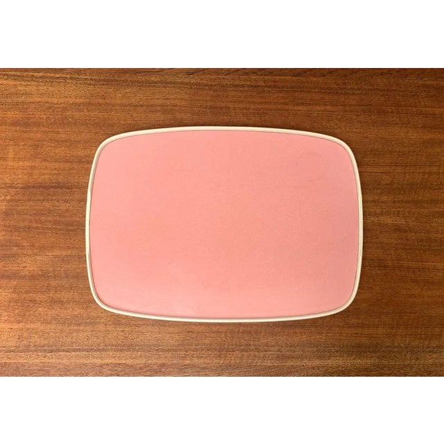 Mid-Century Plastic Blue & Pink Flip Tray, 1960s For Sale - Image 9 of 18