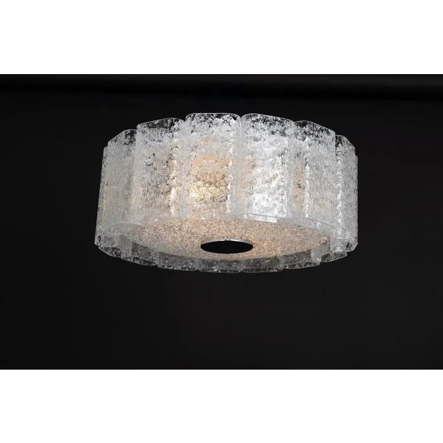 Glass Glass Tubes Flush Mount by Doria, Germany, 1960s For Sale - Image 7 of 11