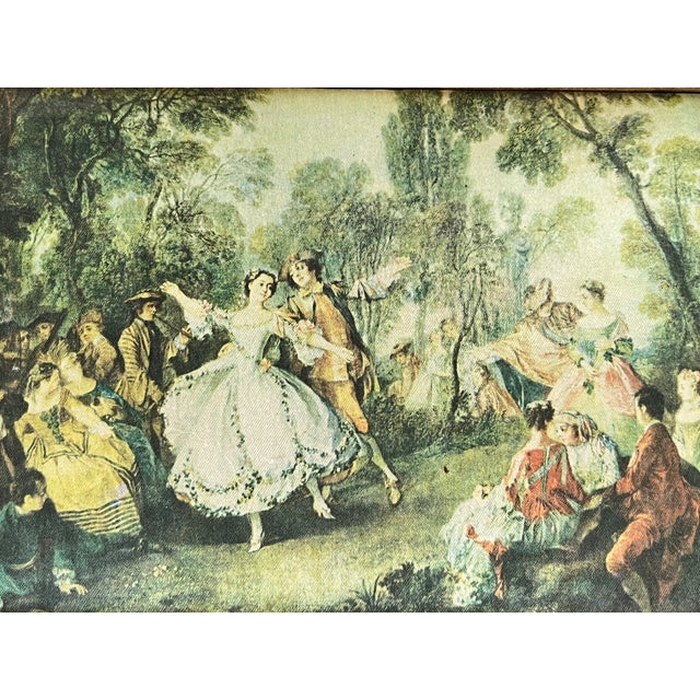 Mid 20th Century Vintage Gilded Wood Jewelry Music Box For Sale - Image 5 of 12