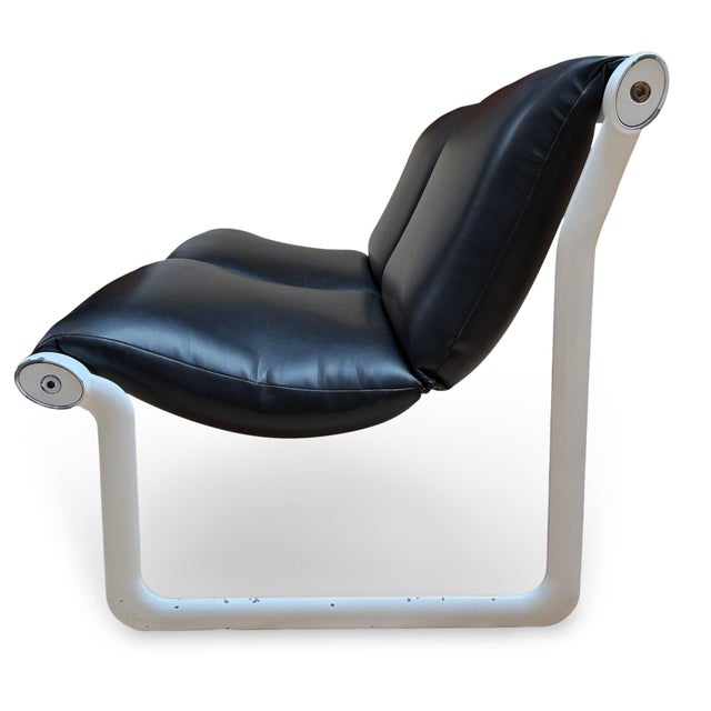 Black 1970s Sling Settee by Bruce Hannah and Andrew Morrison for Knoll For Sale - Image 8 of 14