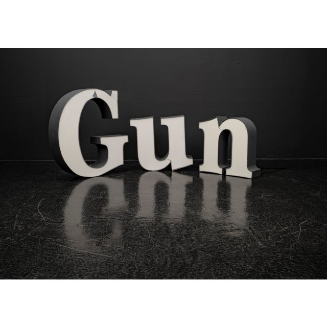 Gun LED Letters, 1980s, Set of 3 For Sale - Image 17 of 18
