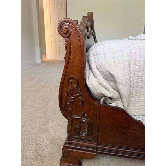 2000 - 2009 Eastern King Bed With 2 Nightstands For Sale - Image 5 of 5