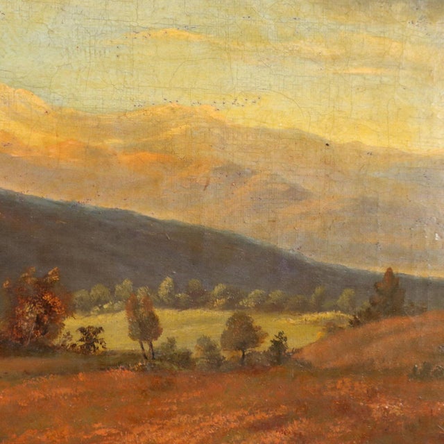 Countryside Glimpse with Figures, Oil Painting, 1800s, Framed For Sale - Image 5 of 9