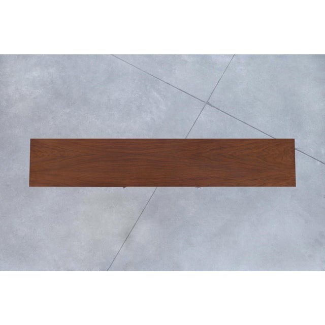 1960s Mid-Century Modern Walnut and Rosewood Display Cabinet by Stanley For Sale - Image 11 of 14