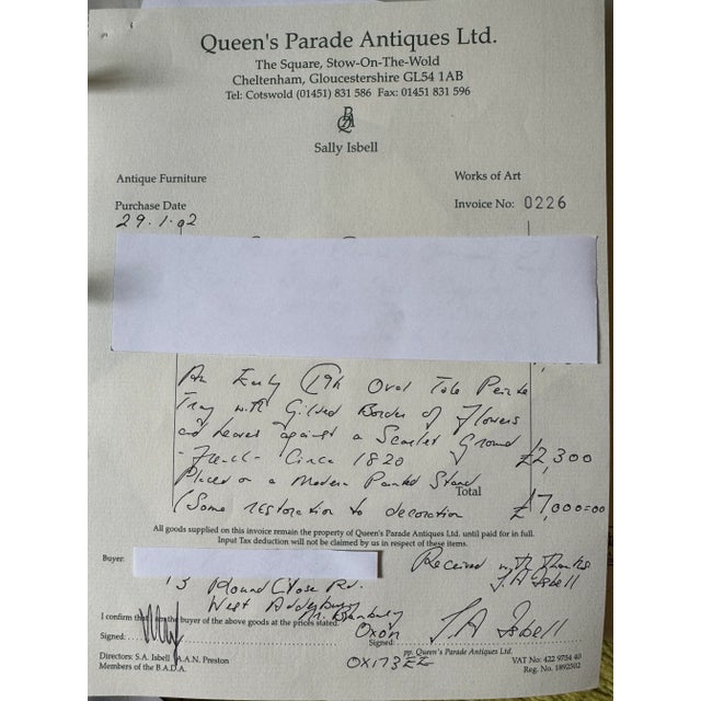 Circa 1820 Oval Tole Table For Sale - Image 16 of 16