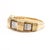 Roberto Coin Overlapping Band Ring, 18k Yellow & White Gold, Ring Size 7.25 For Sale - Image 4 of 6
