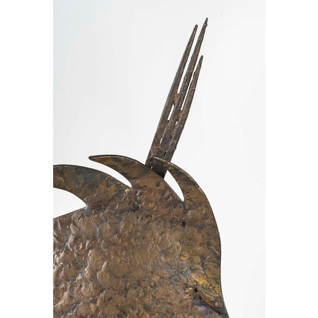 Wrought iron sculpture of a fish, Art Deco period, circa 1930. Wrought iron sculpture of a fish from the Art Deco period,...