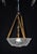 An elegant french art deco plafonnier ceiling light associated with the distinctive glassmaking tradition of the grandes...
