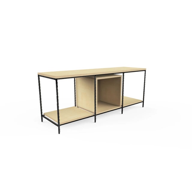 <p>This wooden <em>Italic</em> TV table has a steel structure. The wooden modules are made of 22mm phenolic glued birch...