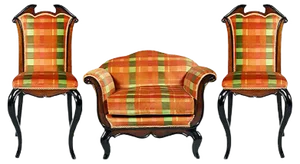 Italian Pair of Chairs and Armchair by Paolo Buffa for Cantù, 1930s, Set of 3