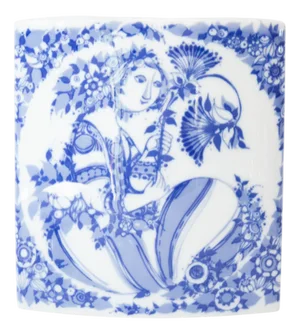 Porcelain Vase in Blue and White by Bjorn Wiinblad for Rosenthal, 1970s