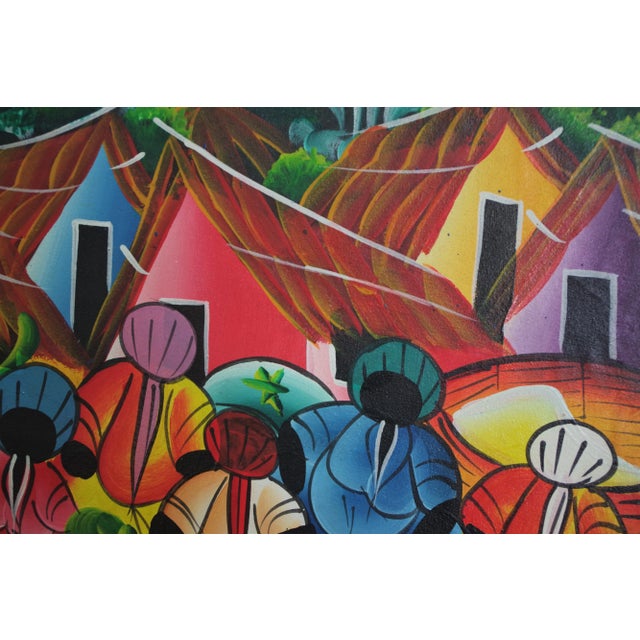 2000 - 2009 Caribbean Framed Painting, 2000s For Sale - Image 5 of 8